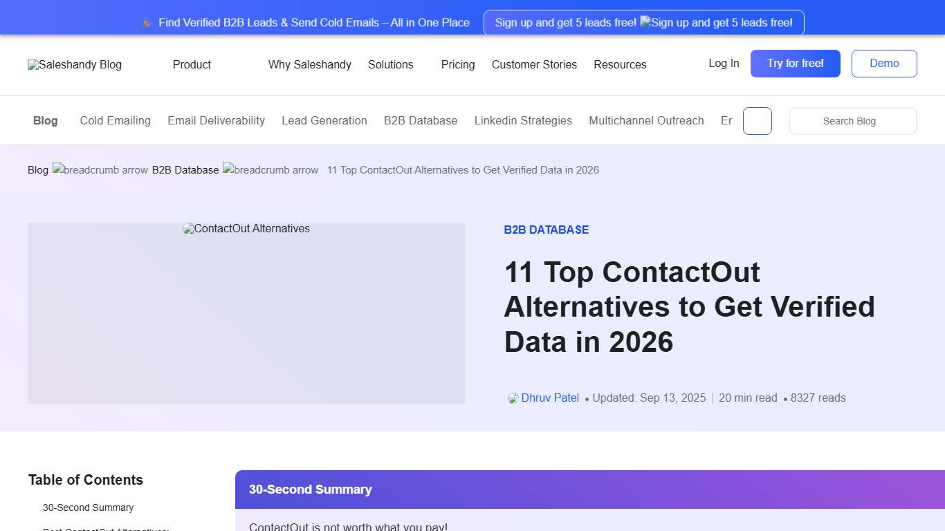 11 Best ContactOut Alternatives In 2026